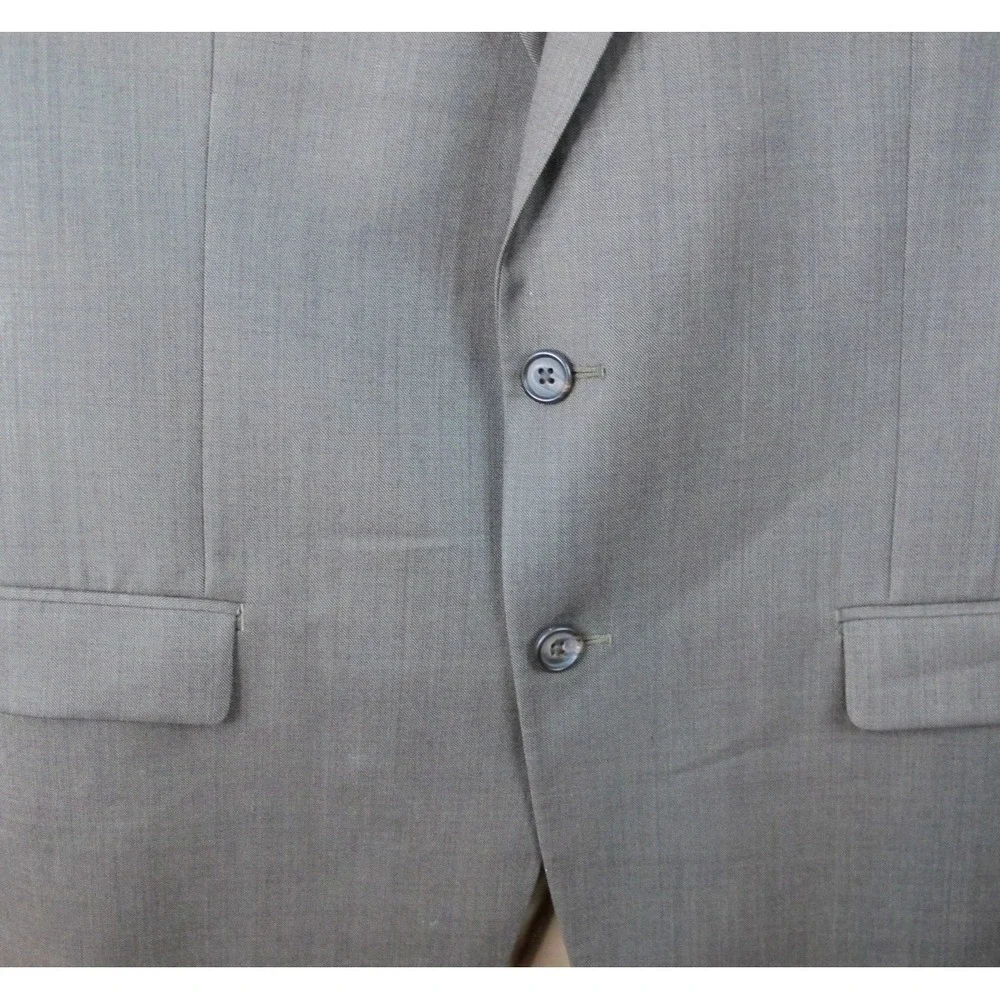 Lauren‎ Ralph Lauren 100% Wool Gray 2 Button Blazer Sport Coat Jacket 40 R
